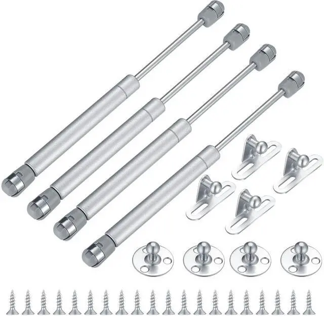 Main image of 4 Pcs Gas Springs,100N/22.5LB Gas Struts Lift Supports,Gas Shocks, Soft Close Hinges,Furniture Cabinet Door Lid Stay,Hydraulic Gas Lift Spring Stay for Cabinet,Storage Box Spring Struts -10.43"