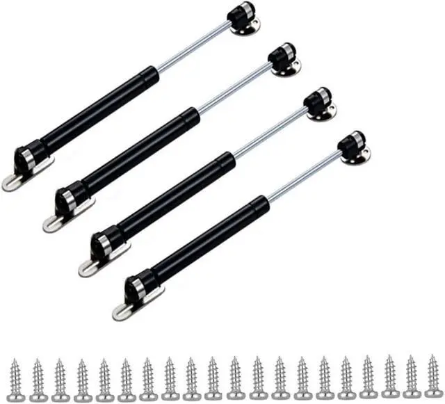Alt view image 6 of 7 - 40N/8.8lb Gas Struts, Gas Springs, Gas Strut, Lift Support, 6 inch Gas Shocks, Lid Stay, Lid Support Black 4 Pcs