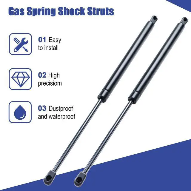 Alt view image 2 of 6 - 16" 28Lbs/127N Gas Spring Shocks Struts Lift Support for Hydraulics Piston Lid Stay for Camper Shell Leer are Truck Topper Rear Window Truck Cap Canopy Door C16-08941