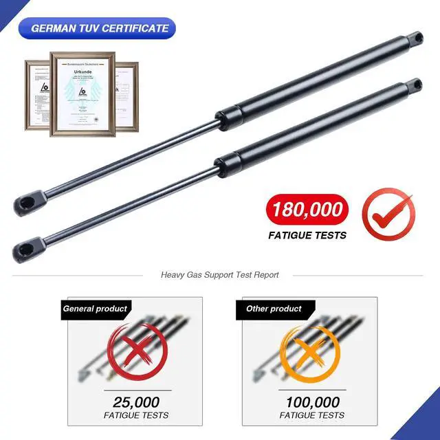 Alt view image 4 of 6 - 16" 28Lbs/127N Gas Spring Shocks Struts Lift Support for Hydraulics Piston Lid Stay for Camper Shell Leer are Truck Topper Rear Window Truck Cap Canopy Door C16-08941