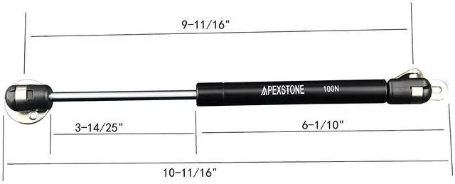 Alt view image 2 of 7 - 100N/22.5lb Gas Struts 10 Inch Gas Struts Lift Supports Gas Spring Lid Support Gas Props/Shocks, Set of 4