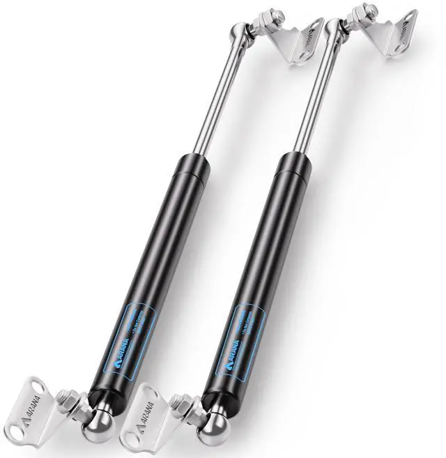 Main image of Gas Struts 15 inch 67lb with Brackets (2 Pack) - Heavy Duty Lift Support for RV Bed Hatch & Storage Box Lid - Hydraulic Spring Shocks for Camper Bed, Cellar Door, Food Truck Window