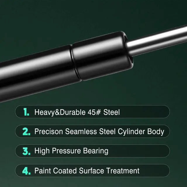 Alt view image 4 of 7 - Gas Spring Prop Struts Shock Lift Supports 10 Inches 25lb with L Mount for RV Bed Floor Hatch Trap Door TV Cabinet Heavy Duty Box Lid Window (25lb, 10in)