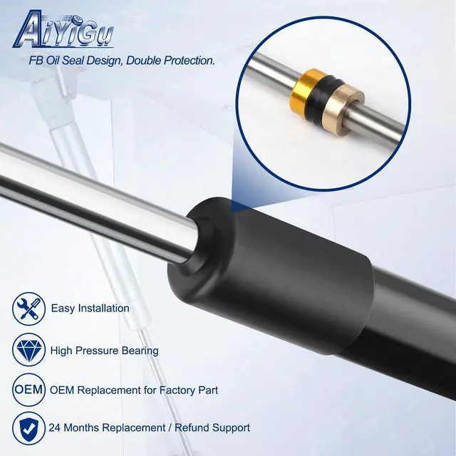 Alt view image 5 of 7 - 10 Inch 40LB/178N Gas Shock Strut Spring Lift Support for Truck Boat Hydraulic Arm Toolbox RV Cabinet Door Sentry Safe Lid Support
