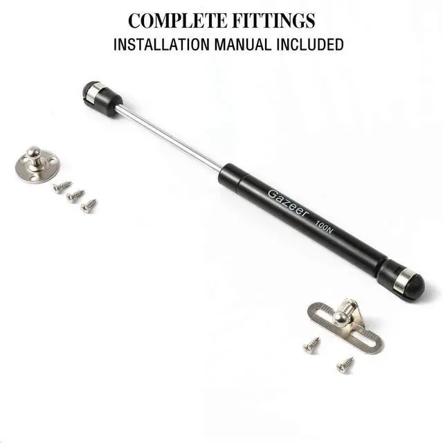 Alt view image 5 of 7 - 6 Pcs 100N/22.5lb Gas Struts 10inch Cabinet Struts Cabinet Shocks Cabinet Door Lift Pneumatic Support