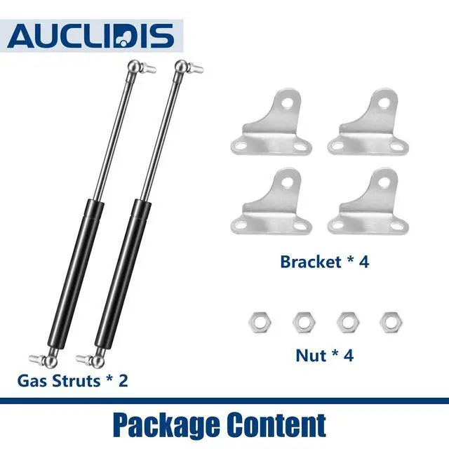 Alt view image 6 of 7 - 15 Inch 67lb/300N Gas Strut Shock Spring Lift Support for RV Camper Bed Storage Cover Tool Box Door Basement Lid Replacement Parts, Set of 2