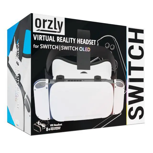 Alt view image 2 of 7 - VR Headset Designed for Nintendo Switch & Switch OLED Console with Adjustable Lens for a Virtual Reality Gaming Experience and for Labo VR - White - Gift Boxed Edition