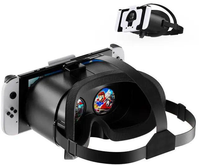 Main image of VR Headset for Nintendo Switch & Switch OLED, Upgraded Switch Virtual Reality Glasses with Adjustable HD Lenses and Comfortable Head Strap, Labo VR Kit 3D Goggles for Switch Accessories