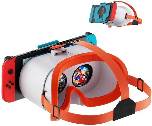 Main image of VR Headset for Nintendo Switch & Switch OLED, Upgraded Switch Virtual Reality Glasses with Adjustable HD Lenses and Comfortable Head Strap, Labo VR Kit 3D Goggles for Switch Accessories