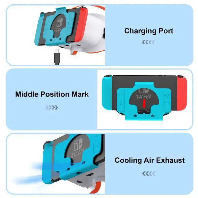Alt view image 6 of 7 - VR Headset for Nintendo Switch & Switch OLED, Upgraded Switch Virtual Reality Glasses with Adjustable HD Lenses and Comfortable Head Strap, Labo VR Kit 3D Goggles for Switch Accessories
