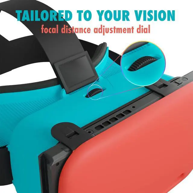 Alt view image 4 of 7 - VR Headset Designed for Nintendo Switch & Switch OLED Console with Adjustable Lens for a Virtual Reality Gaming Experience and for Labo VR - Colour Pop - Gift Boxed Edition Tanami