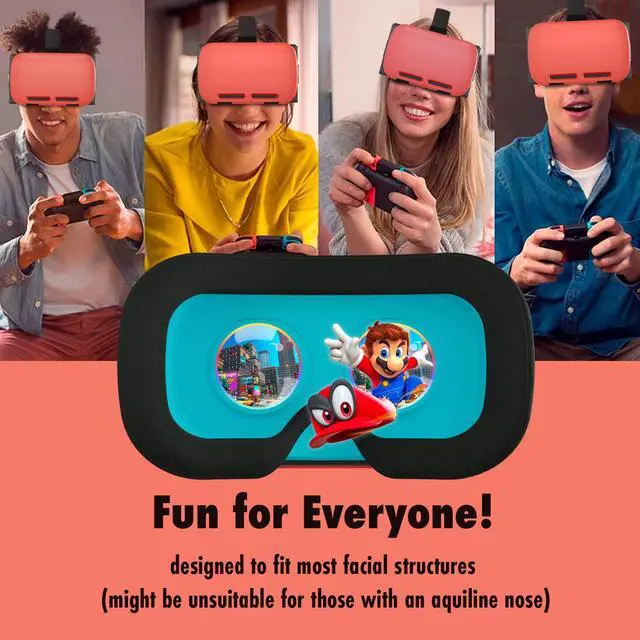 Alt view image 5 of 7 - VR Headset Designed for Nintendo Switch & Switch OLED Console with Adjustable Lens for a Virtual Reality Gaming Experience and for Labo VR - Colour Pop - Gift Boxed Edition Tanami