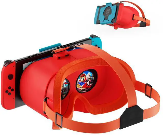 Main image of VR Headset for Nintendo Switch & Switch OLED, Upgraded Switch Virtual Reality Glasses with Adjustable HD Lenses and Comfortable Head Strap, Labo VR Kit 3D Goggles for Switch Accessories