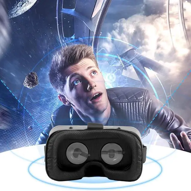 Alt view image 7 of 7 - VR Headset 3D VR Glasses, Universal Virtual Reality Goggles for Kids & Adults, Adjustable Distance Eye Protection, Virtual Reality Helmet for Movies,TV & Video Games