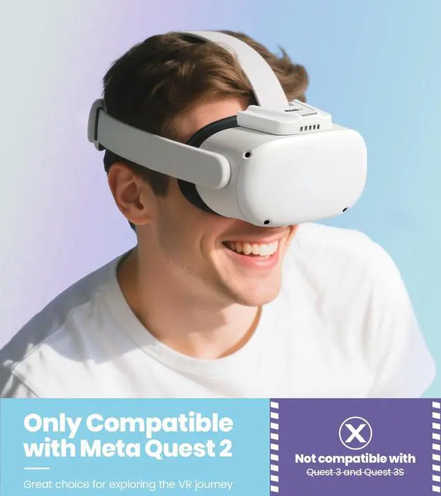 Alt view image 3 of 7 - VR Fan for Oculus Quest 2,Anti-fogging Accelerated Air Flow Cooling Fan with Facial Interface,Sweat-Proof Face Cover,VR Accessories for Quest 2,for Fitness,Workout & Intense VR Games,White