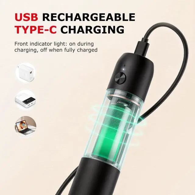 Alt view image 7 of 7 - Rechargeable Milk Frother Handheld, Electric Foam Maker with Stainless Steel Whisk, Charging USB-C, Portable Hand Wand Drink Mixer for Coffee Matcha Lattes Cappuccino, Kitchen Gifts