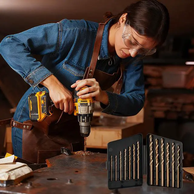 Alt view image 7 of 7 - 13pcs Cobalt Drill Bit Set, M35 High Speed Steel Drill Bit Set (1/16"-1/4") for Hardened Metal, Stainless Steel, Cast Iron and Wood Plastic with Indexed Storage Case