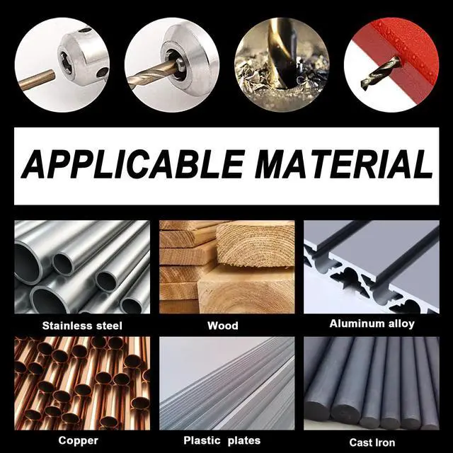 Alt view image 4 of 7 - 13Pcs Cobalt Drill Bit Set (1/16"-1/4"), M35 HSS, 135 Degree Tip, Twist Jobber Length for Hardened Metal, Stainless Steel, Cast Iron, Wood, and Plastics, with Index Storage Case