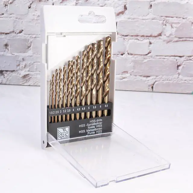 Alt view image 2 of 6 - Cobalt Metric Drill bits Set 1.5-6.5mm/13PCS High-Speed Steel Drill bit for Stainless Steel, Hard Metal, Cast Iron, Copper, Aluminum Plastic