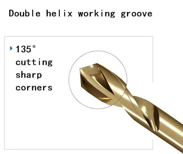 Alt view image 3 of 6 - Cobalt Metric Drill bits Set 1.5-6.5mm/13PCS High-Speed Steel Drill bit for Stainless Steel, Hard Metal, Cast Iron, Copper, Aluminum Plastic