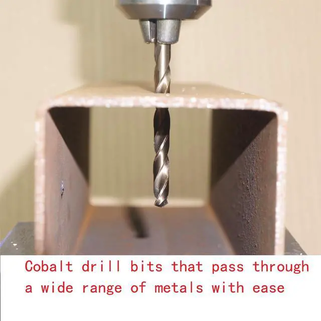 Alt view image 5 of 6 - Cobalt Metric Drill bits Set 1.5-6.5mm/13PCS High-Speed Steel Drill bit for Stainless Steel, Hard Metal, Cast Iron, Copper, Aluminum Plastic