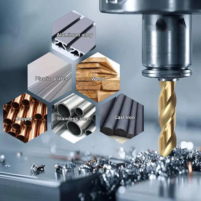 Alt view image 3 of 7 - 3/16" Cobalt Drill Bit Set (10Pcs), M35 HSS, 135 Degree Tip, Twist Jobber Length for Hardened Metal, Stainless Steel, Cast Iron, Wood, and Plastics, with Index Storage Case