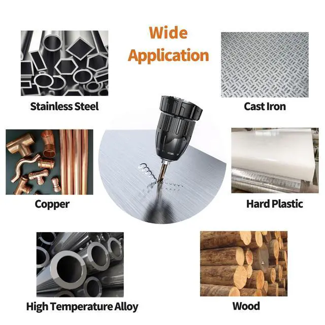Alt view image 3 of 6 - (20PCS) 3/32" Cobalt Drill Bit, HSS M35 Metal Drill Bits for Steel, Stainless Steel, Cast Iron, Hard Plastic and Wood