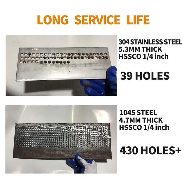 Alt view image 5 of 6 - (20PCS) 3/32" Cobalt Drill Bit, HSS M35 Metal Drill Bits for Steel, Stainless Steel, Cast Iron, Hard Plastic and Wood