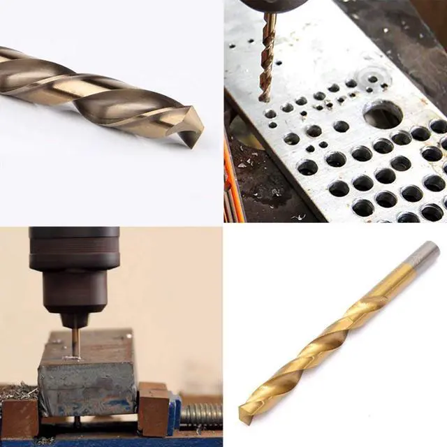 Alt view image 4 of 7 - 13-Piece M35 Cobalt Drill Bit Set | High Heat Resistant Steel Metric Drill Bits with Straight Shank | Ideal for Drilling Stainless Steel, Cast Iron, and Hard Metals