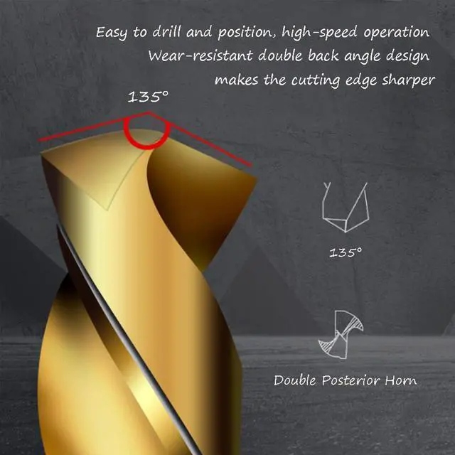 Alt view image 5 of 7 - 13-Piece M35 Cobalt Drill Bit Set | High Heat Resistant Steel Metric Drill Bits with Straight Shank | Ideal for Drilling Stainless Steel, Cast Iron, and Hard Metals