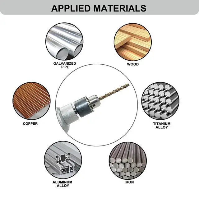 Alt view image 5 of 6 - 3/16 inch Cobalt Drill Bits, M35 HSS, 135 Degree Tip, Jobber Length Twist Drill Bit Set for Hard Metal, Stainless Steel, Cast Iron, Wood and Plastic, with Storage Case, Pack of 10