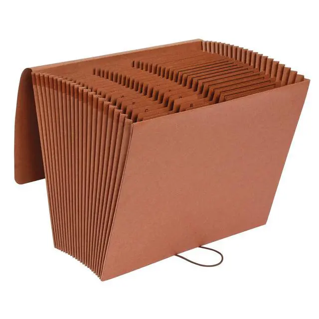 Alt view image 3 of 4 - 21 Pocket A-Z Expanding File, File Organizer for School, Home and Office, Durable, with Pockets, Letter Size, Red Rope (75711)