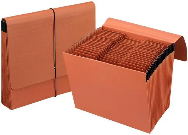 Main image of Heavy Duty Expanding File Folder Organizer,21 Pockets Accordion File Organizer,A-Z,1/3 Cut Tabs,Letter Size,17.5Inch Expansion