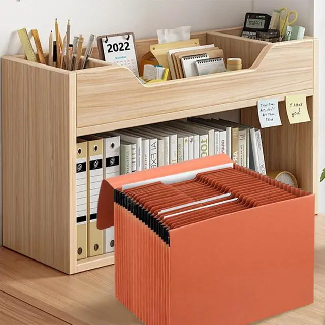 Alt view image 7 of 7 - Heavy Duty Expanding File Folder Organizer,21 Pockets Accordion File Organizer,A-Z,1/3 Cut Tabs,Letter Size,17.5Inch Expansion