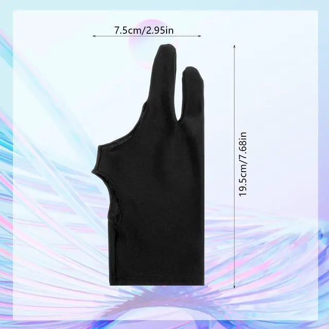 Alt view image 7 of 7 - 2 Packs Digital Drawing Gloves for Artists Anti Smudge Graphic Gloves for 2 Finger Design for Sketching Digital Art Illustration Ergonomic Breathable for Procreate Photoshop Drawing Sessions