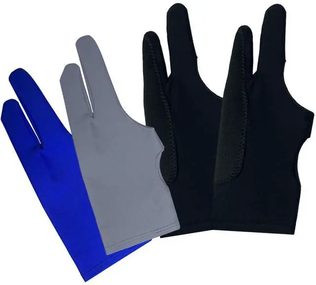 Main image of 4 Pack Digital Drawing Glove, with 2 Pack 3-Layers Palm Rejection Glove, Two-Finger Artist Gloves for Drawing Tablet, for iPad and Paper Sketching, Fits Left and Right Hand