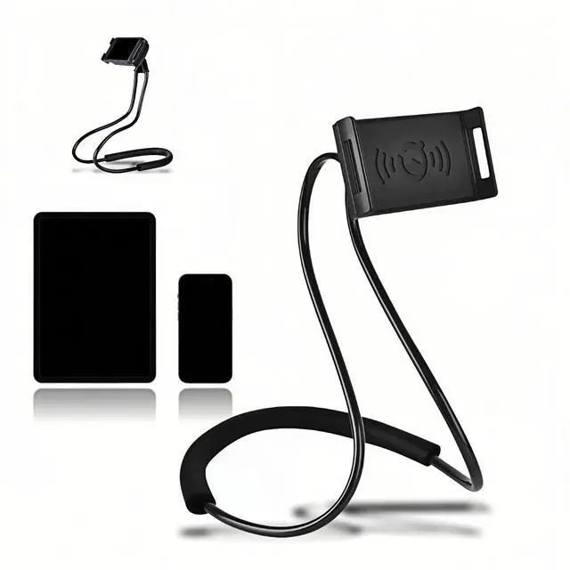 Main image of Lazy Phone Holder, 27.6" Flexible Arm Phone Mount, Black