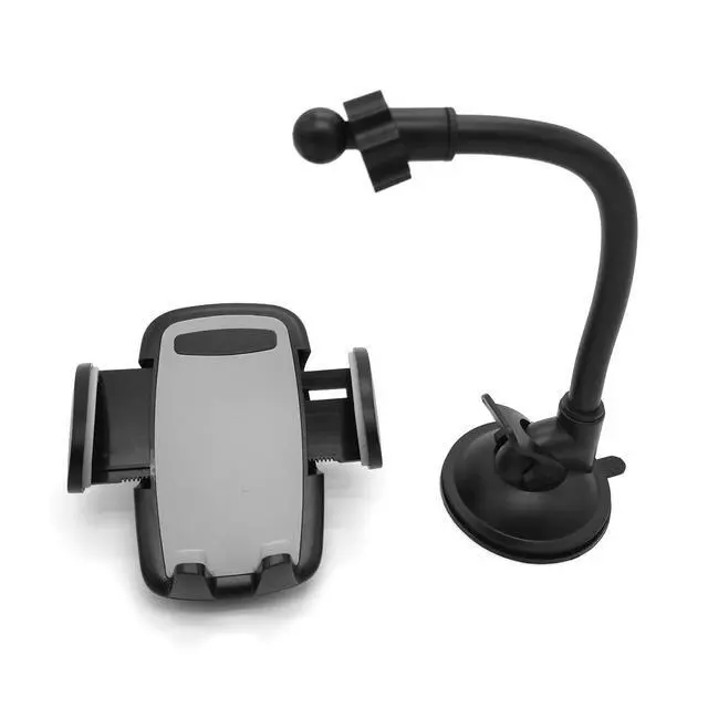 Alt view image 5 of 7 - Flexible Gooseneck Phone Holder, Suction Cup Cell Phone Mount with Adjustable Cradle, Hands Free Long Arm Phone Stand for Desk, Mirror, Kitchen, Guitar, Video Recording and Live Streaming