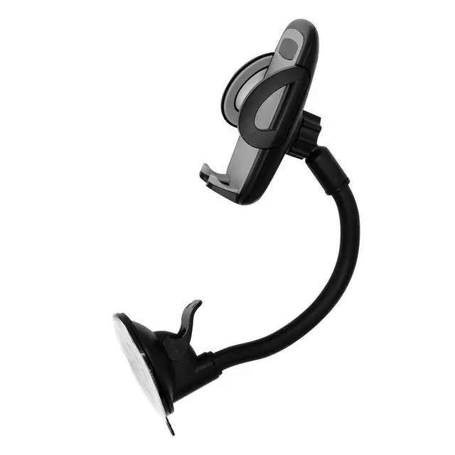 Alt view image 4 of 7 - Flexible Gooseneck Phone Holder, Suction Cup Cell Phone Mount with Adjustable Cradle, Hands Free Long Arm Phone Stand for Desk, Mirror, Kitchen, Guitar, Video Recording and Live Streaming