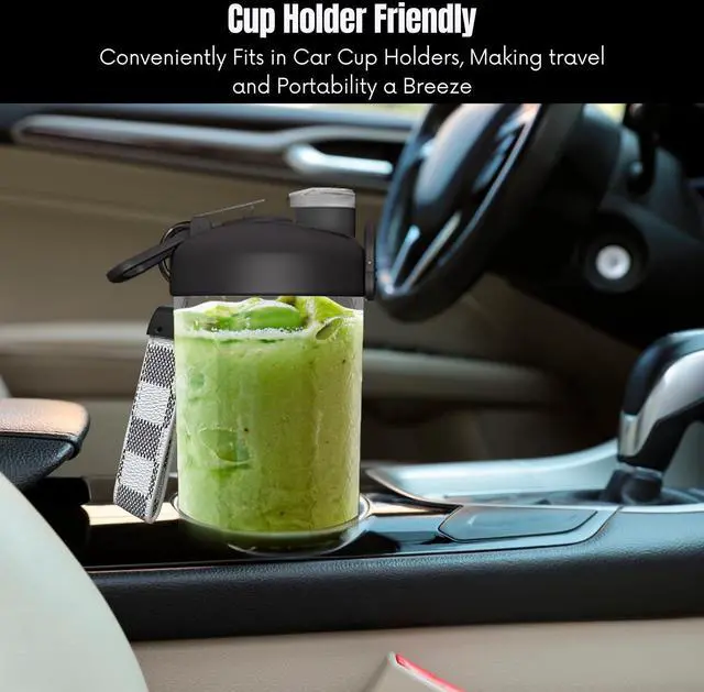 Alt view image 5 of 7 - SSKAWorldwide Portable Blender 21oz Rechargeable and Wireless Mini Personal Blender for Shakes and Smoothies, 4000mAh Battery & 6 Blades for Protein Shakes, Fruit Juicer, Gym & Travel (Black)