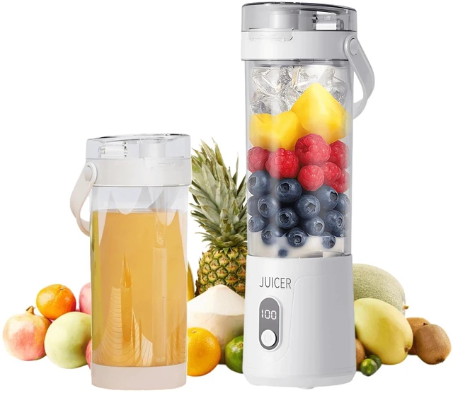 Main image of Personal Portable Cordless Blender for Shakes and Smoothies and Juice,21 Oz USB-C Rechargeable Mini Mixer with Extra Lid for Travel, Office, Gym