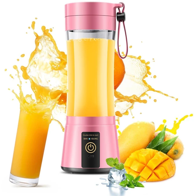 Main image of Cordless Portable Personal Size Blender - Mini Blender Make Smoothies and Shakes, 380Ml BPA Free Travel Cup, Powerful Blending Suit in Office/Home/Gym