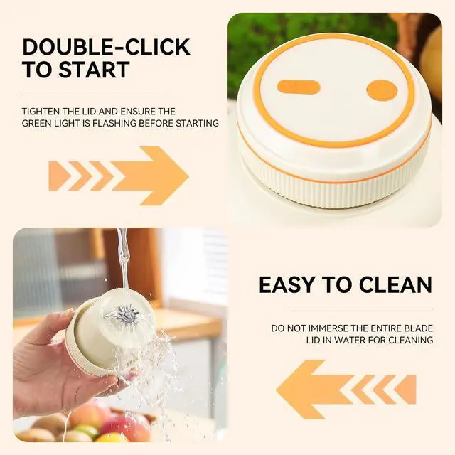 Alt view image 3 of 4 - 27oz Portable Blender Rechargeable Juices Smoothie Protein Drinks Shakes Maker Personal Travel Blender Fitness, Travel,Pre-Workout Office, Gym, Camping, Outdoor Use (White)