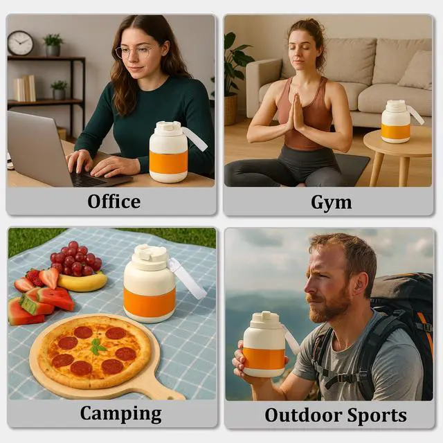 Alt view image 4 of 4 - 27oz Portable Blender Rechargeable Juices Smoothie Protein Drinks Shakes Maker Personal Travel Blender Fitness, Travel,Pre-Workout Office, Gym, Camping, Outdoor Use (White)