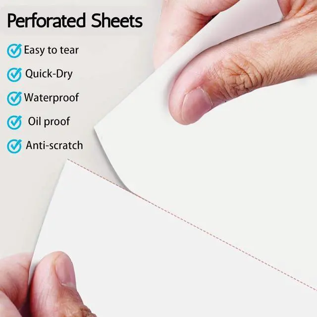 Alt view image 5 of 7 - Thermal Paper 8.5 x 11 Sheets 100 Pack | BPA Free Phenol Free Thermal Printer Paper | US Letter Thermal Printing Paper for Portable Printer | Inkless Printer Paper