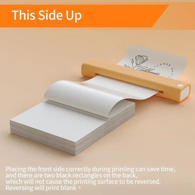 Alt view image 5 of 7 - Thermal Printer Paper 8.5 x 11, US Letter Thermal Papers, Continuous Perforated Folding Paper, Compatible with JADENS/Itari M08F Printers, 100 Sheet.