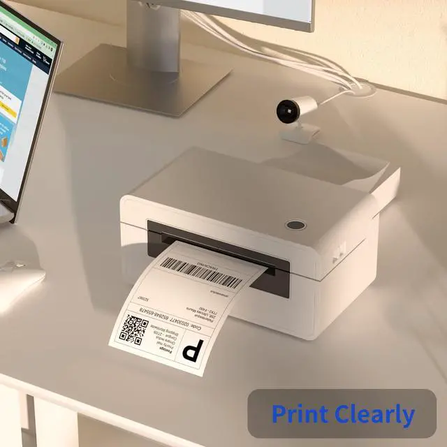 Alt view image 5 of 6 - 4" x 6" Fanfold Direct Thermal Labels, 500 Per Stack, White Perforated Shipping Labels Compatible with Zebra, Elton Printers(1 Stack)