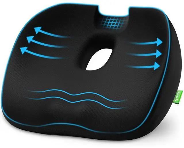 Main image of Innovative Donut Pillow Hemorrhoids Scientific Center Hole and Tailbone Cutout, Orthopedic Pain Relief Donut Seat Cushion for Coccyx, Sciatica, Postpartum Pregnancy, After Surgery Sitting Relief