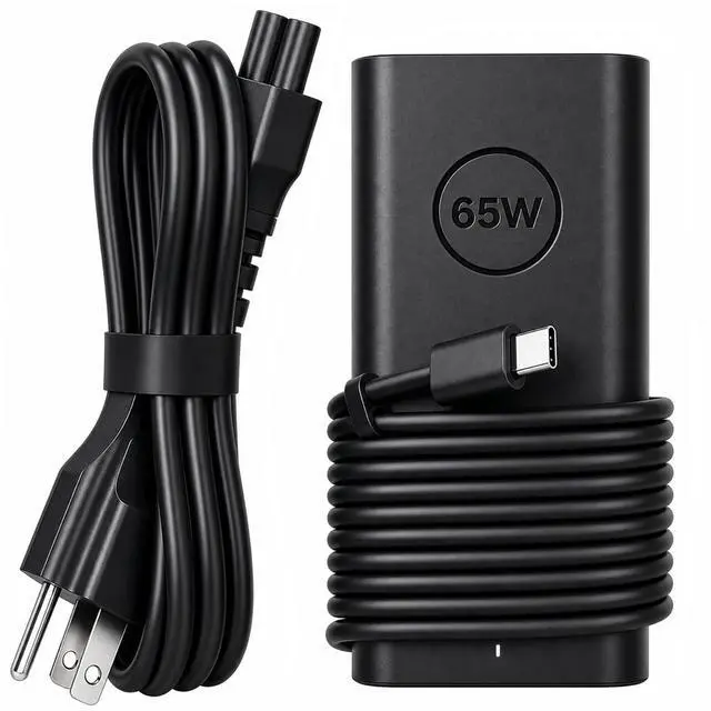 Main image of 65W USB C Power Adapter Compatible with Dell Laptops