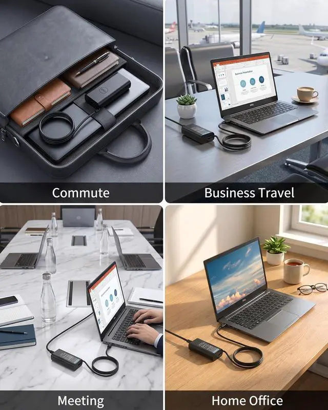 Alt view image 7 of 7 - 65W USB C Power Adapter Compatible with Dell Laptops